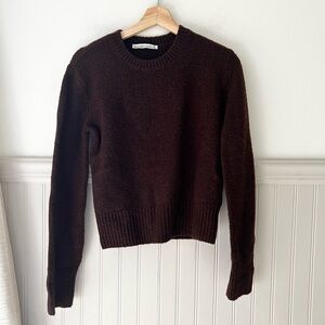 Abercrombie & Fitch Dark Brown Crew Neck Sweater Size XS